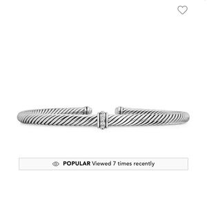 Silver Twisted Cuff Bracelet